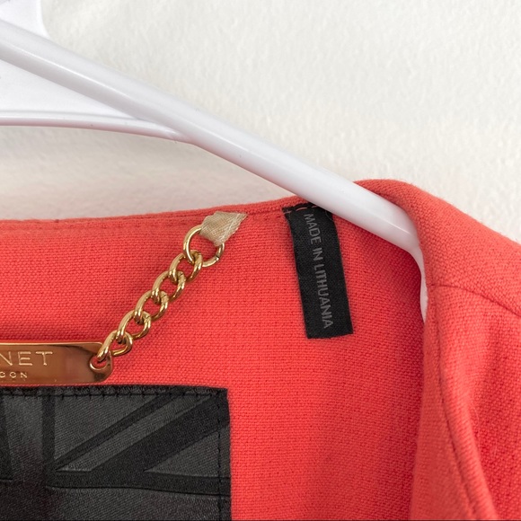 Planet London Orange Straight Transitional Coat - Picture 9 of 10